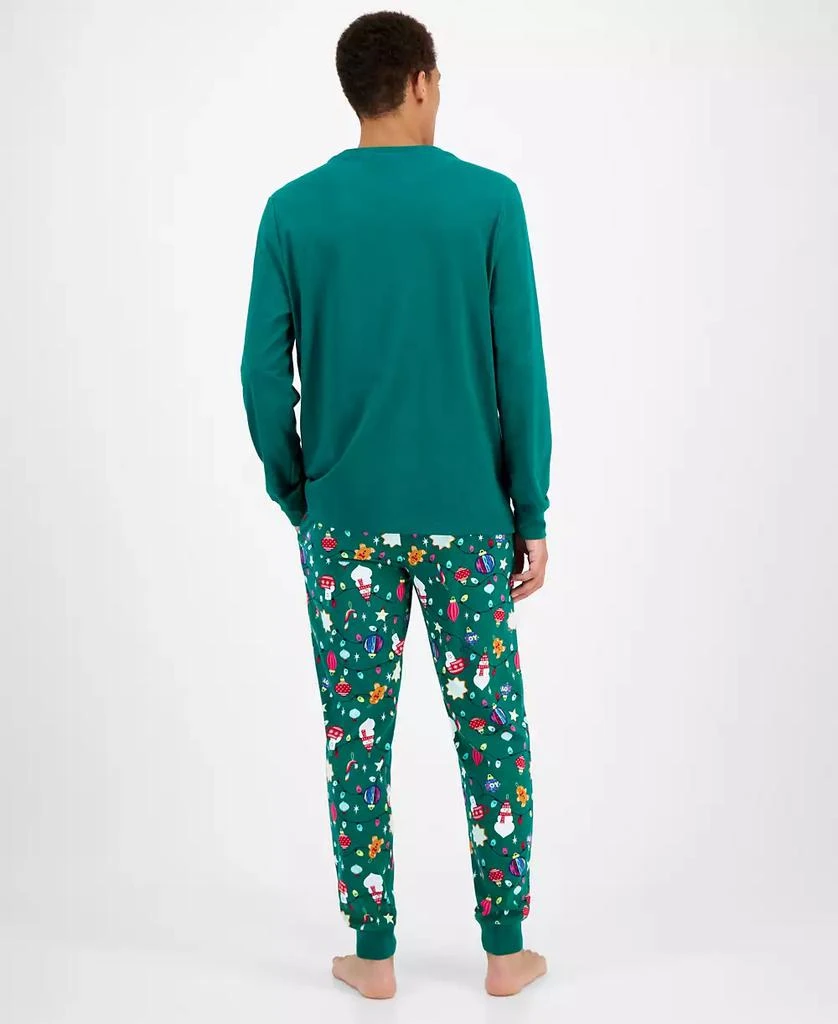 商品Holiday Lane|Men's Ornament Mix It Cotton Matching Family Pajamas Set, Created for Macy's,价格¥158,第3张图片详细描述