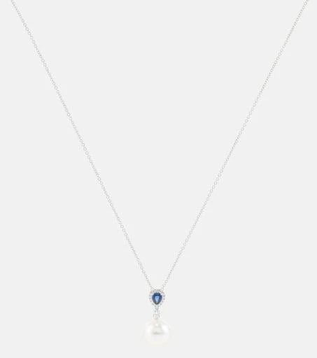 商品Bucherer Fine Jewellery|Romance 18kt white gold necklace with sapphires and gemstones,价格¥35361,第1张图片