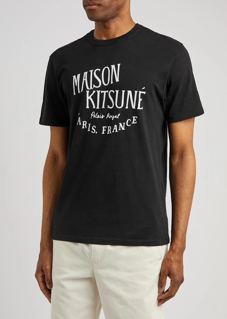 商品Maison Kitsune|Palais Royal black printed cotton T-shirt,价格¥391,第2张图片详细描述