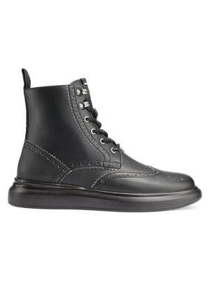 商品Karl Lagerfeld Paris|Wingtip Leather Boots,价格¥820,第1张图片