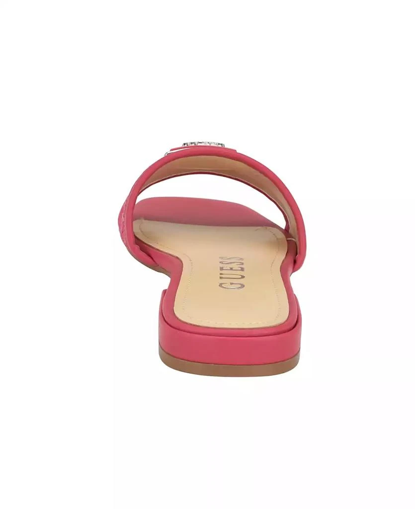 商品GUESS|Women's Tamsea One Band Square Toe Slide Flat Sandals,价格¥205,第3张图片详细描述