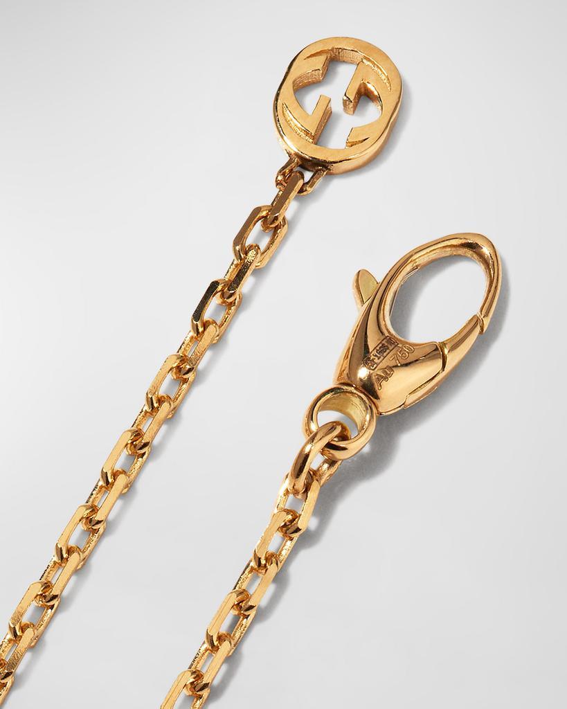 商品Gucci|Interlocking G Station 18k Yellow Gold Necklace,价格¥23454,第6张图片详细描述