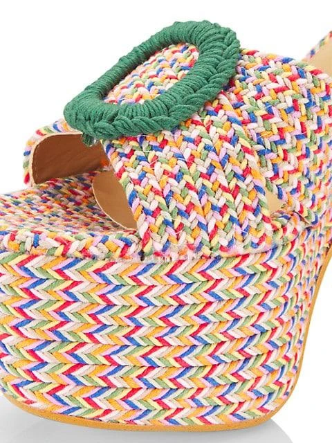 Amaia Woven Platform Ankle-Strap Sandals 商品
