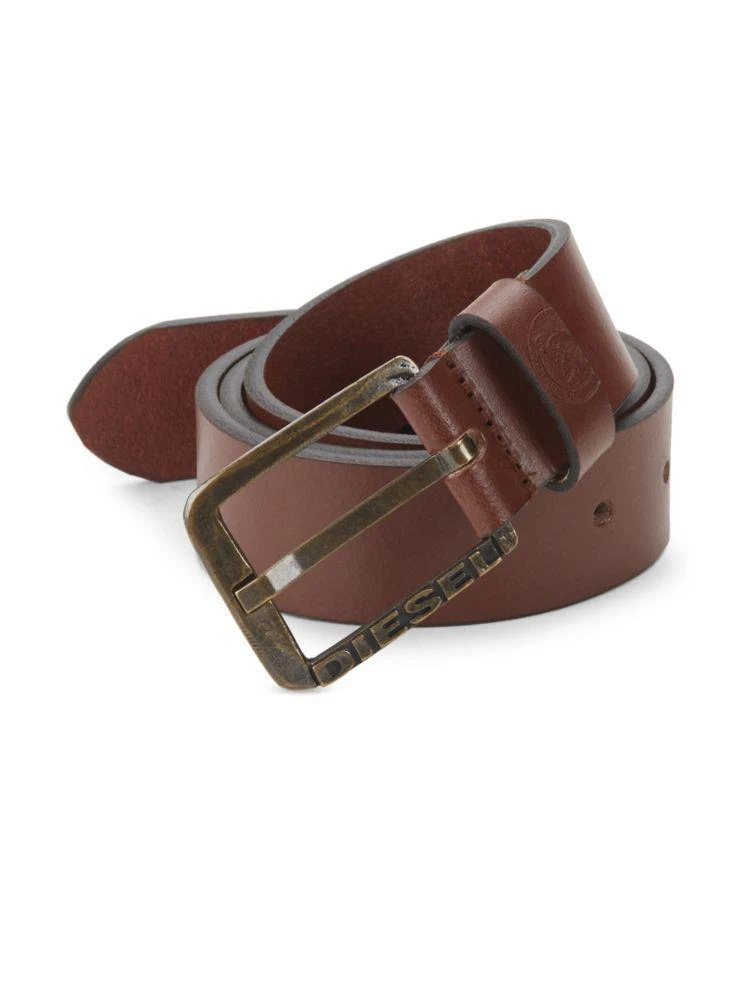 商品Diesel|Logo Leather Belt,价格¥152,第1张图片
