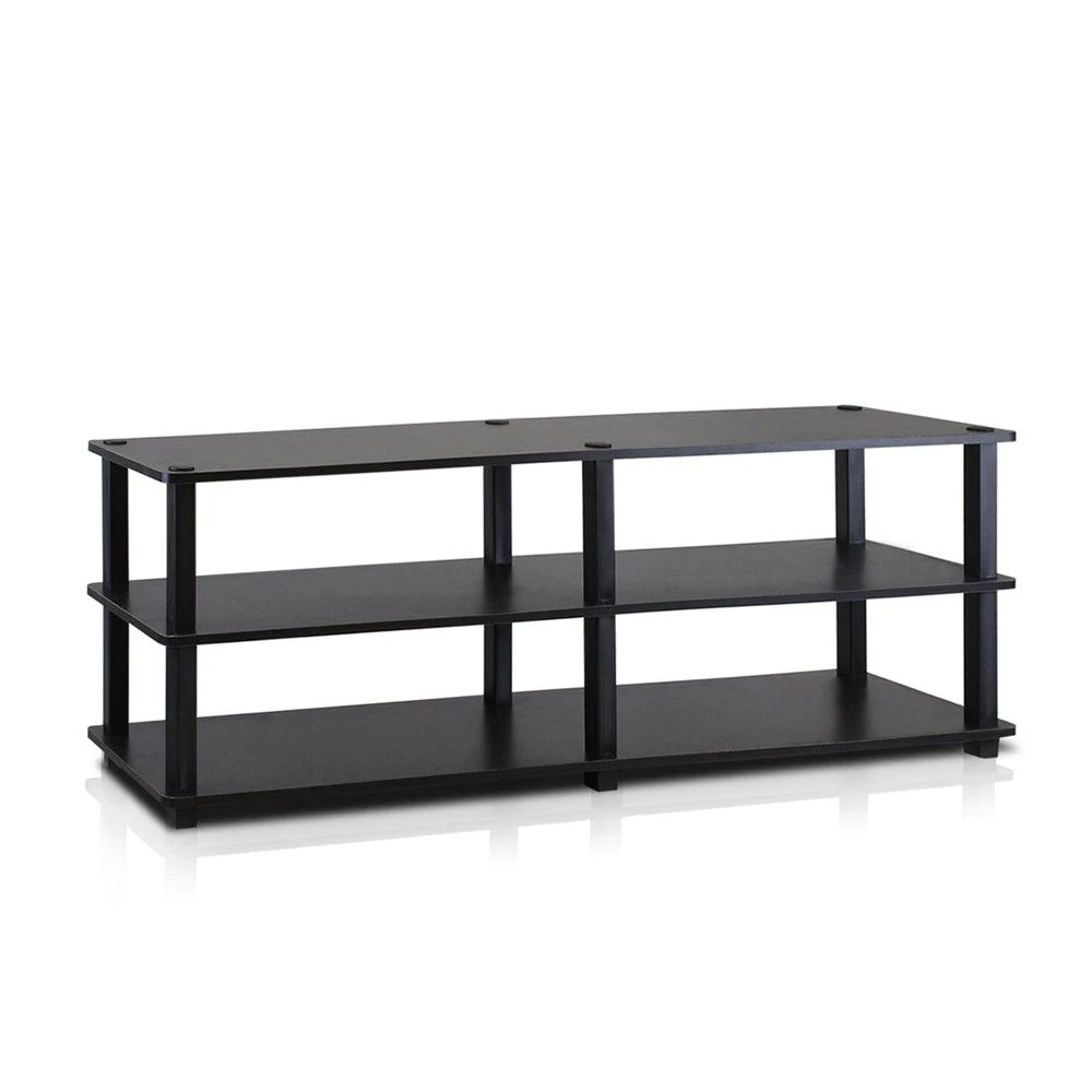 商品Furinno|TST No Tools 3-Tier Wide Shoe Storage Rack, Espresso/Black,价格¥708,第1张图片