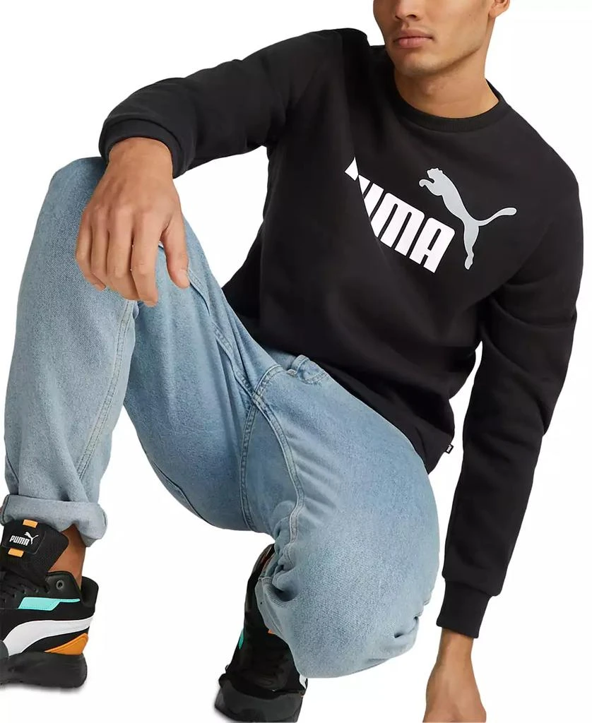 商品Puma|Men's ESS+ Big Logo Crewneck Fleece Sweatshirt,价格¥210,第3张图片详细描述