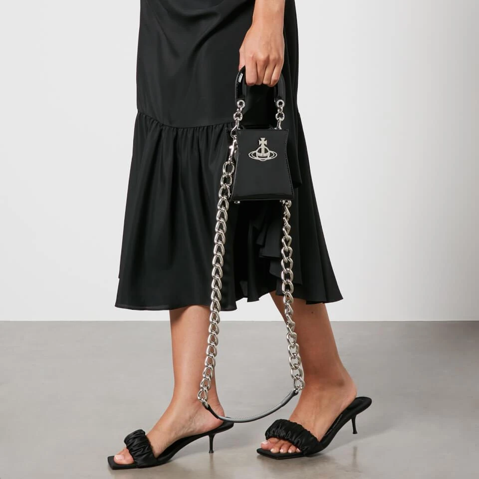 商品Vivienne Westwood|Vivienne Westwood Kelly Small Patent-Leather Tote Bag,价格¥1726,第2张图片详细描述