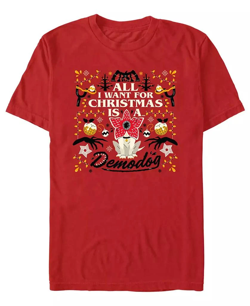 商品FIFTH SUN|Men's Christmas Demodog Short Sleeve T-Shirt,价格¥186,第1张图片