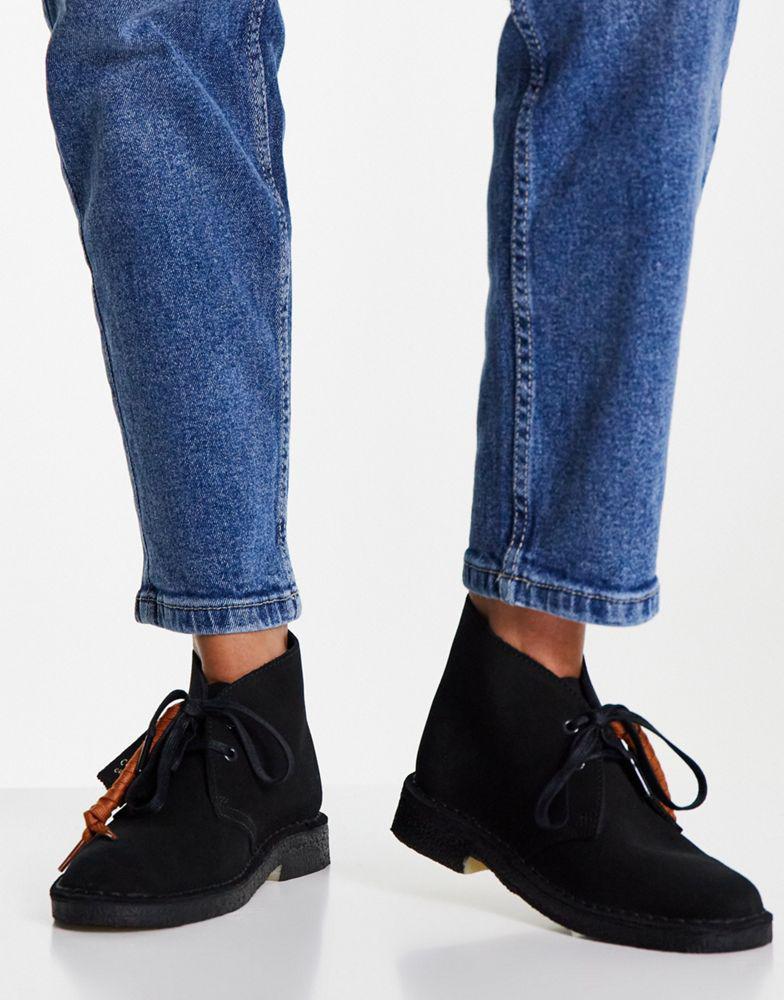 商品Clarks|Clarks Originals desert boots in black suede,价格¥1000,第6张图片详细描述