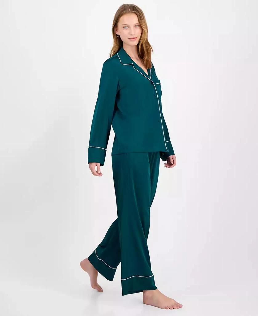 商品INC International|I.N.C International Concepts Women's Satin Pajama Set with Diamante Trim,价格¥264,第3张图片详细描述