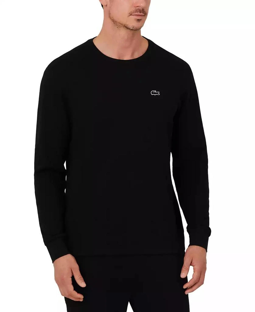 商品Lacoste|男士华夫格针织保暖睡眠衬衫 多款配色,价格¥411,第1张图片