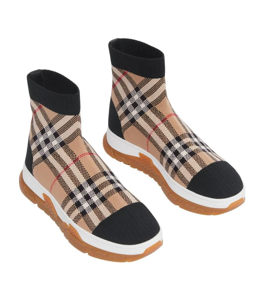 商品Burberry|Vintage Check Sock Sneakers,价格¥3388,第4张图片详细描述