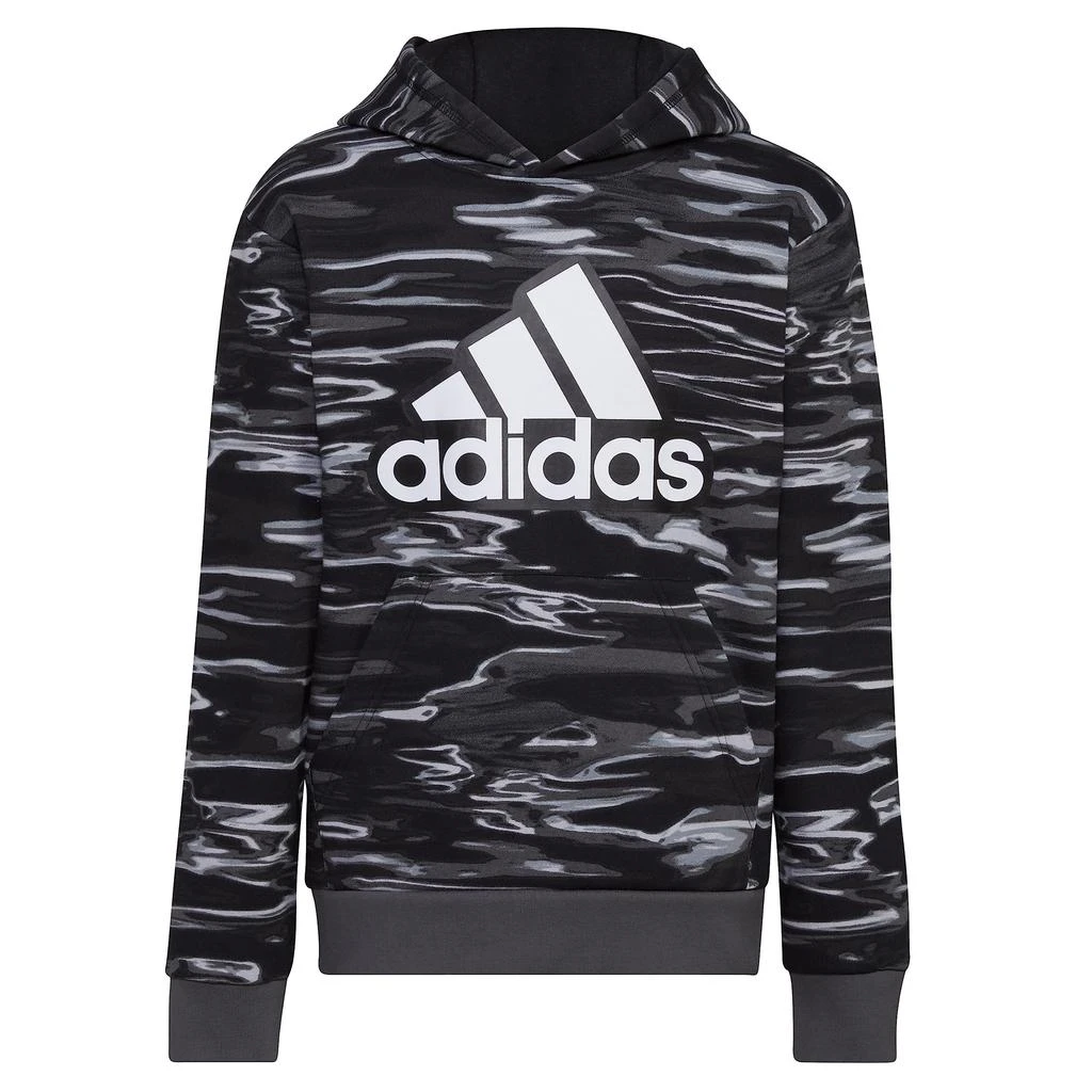 商品Adidas|All Over Print Liquid Camo Hooded Pullover (Toddler/Little Kids),价格¥191,第1张图片