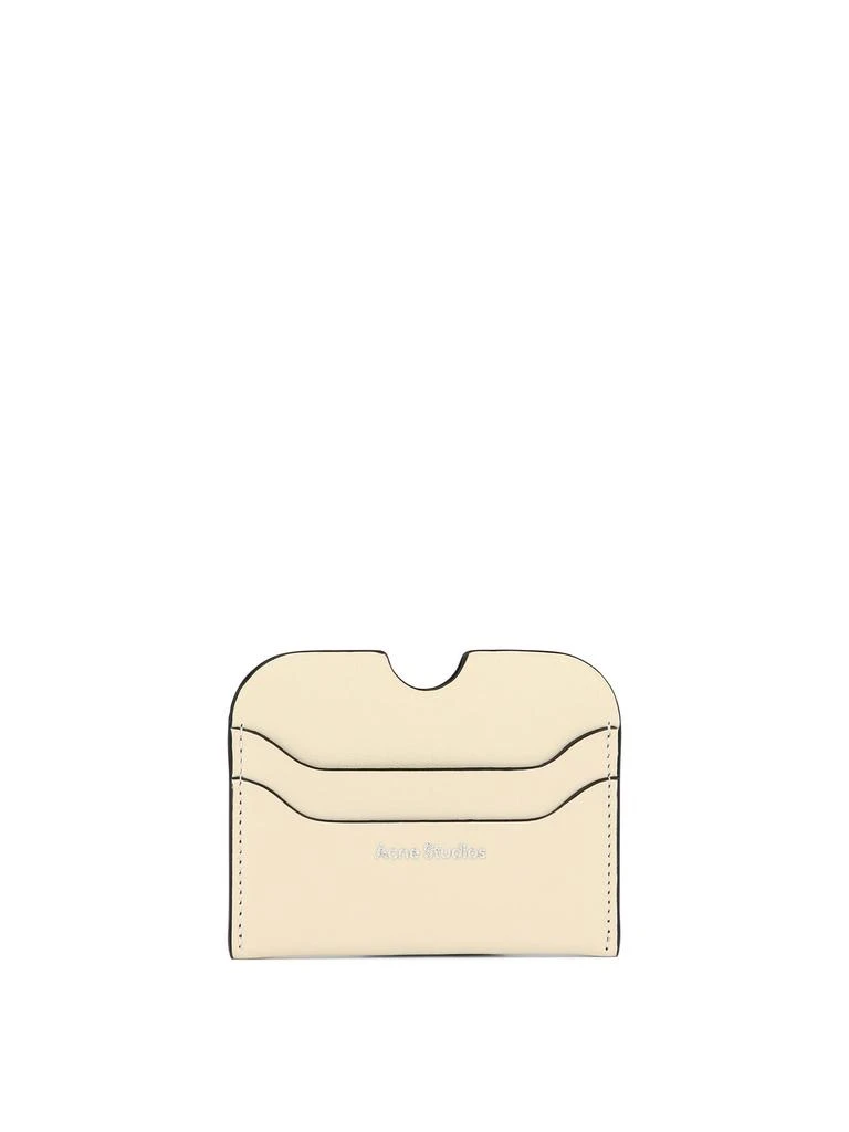 商品Acne Studios|Card Holder With Logo Wallets & Card Holders White,价格¥833,第1张图片