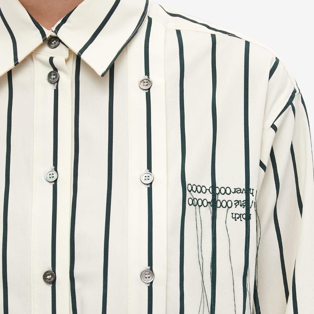 rokh Slash Oversized Shirt With Stripes商品第2张图片规格展示