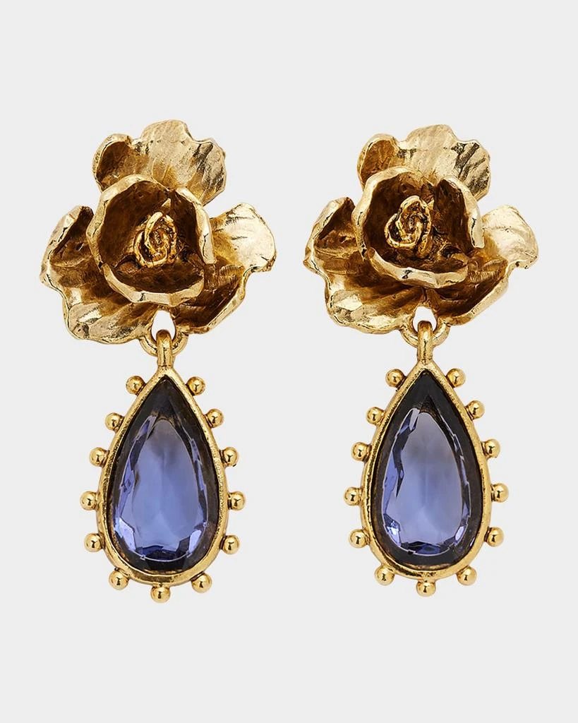 商品Oscar de la Renta|Crystal Petal Rose Earrings,价格¥2449,第1张图片详细描述