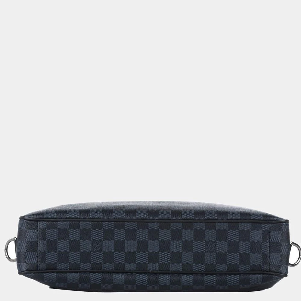 商品[二手商品] Louis Vuitton|Louis Vuitton Black/Blue Damier Graphite Porte Documents Business MM,价格¥13778,第4张图片详细描述