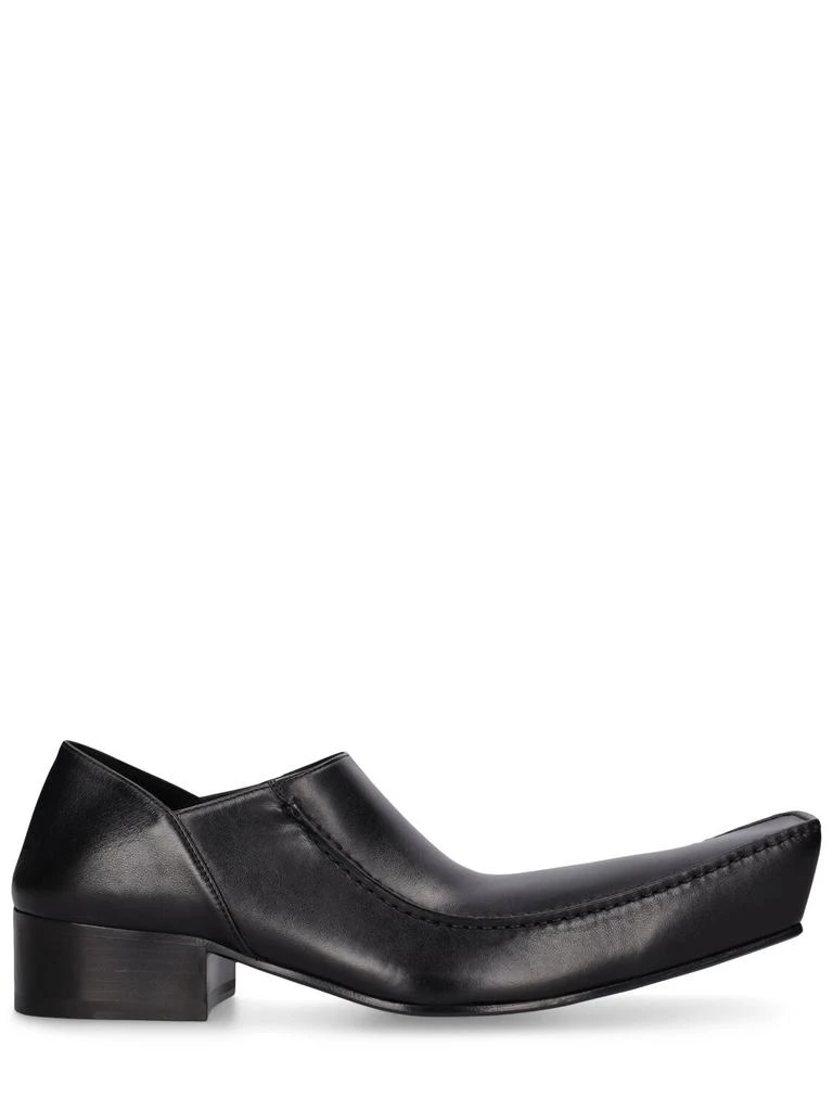 商品Balenciaga|Romeo Leather Mules,价格¥7641,第4张图片详细描述