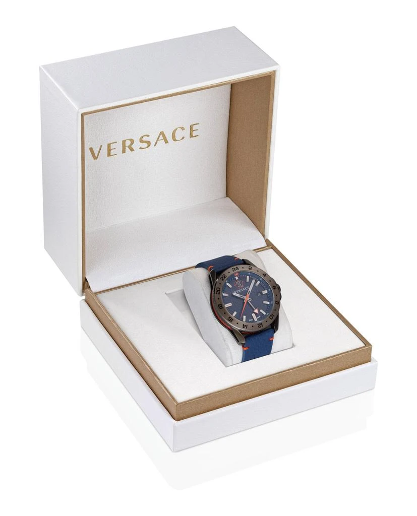 商品Versace|Sport Tech GMT Leather Watch,价格¥3860,第4张图片详细描述