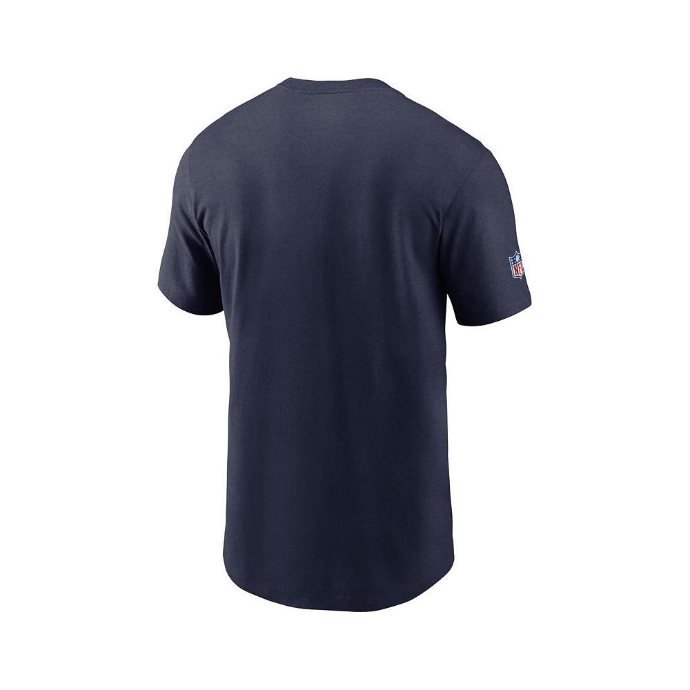 Men's College Navy Seattle Seahawks Infograph Lockup Performance T-shirt商品第4张图片规格展示
