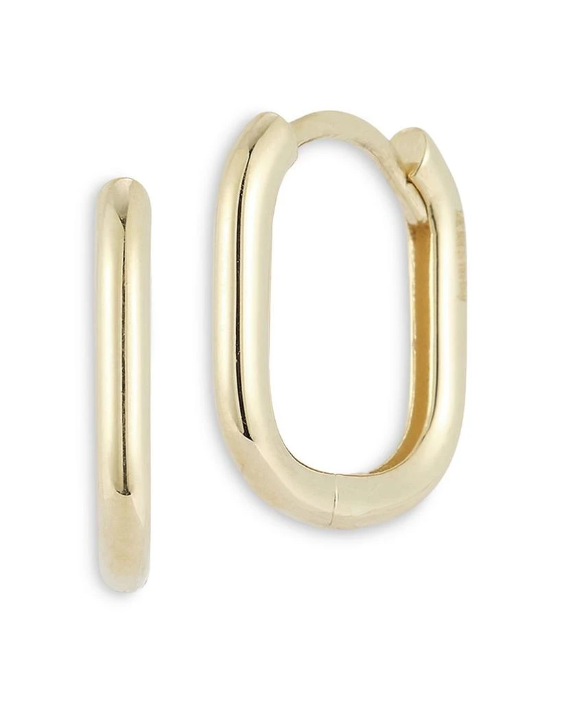 商品Alberto Amati|14K Yellow Gold Polished Small Oval Hoop Earrings,价格¥2383,第1张图片