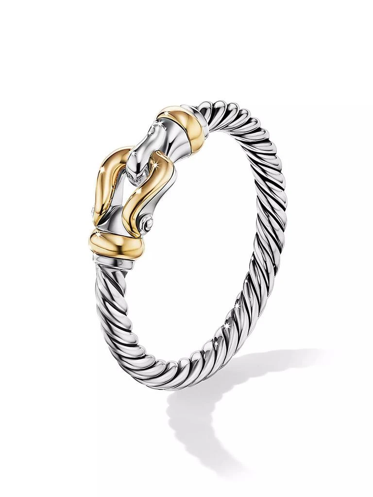 商品David Yurman|Petite Buckle Ring in Sterling Silver,价格¥3187,第3张图片详细描述