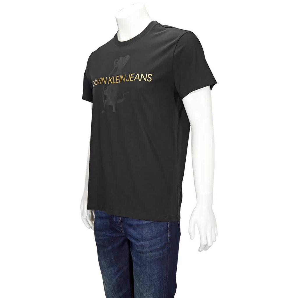 Calvin Klein Mens Logo Emboridered Slim-fit T-Shirt, Size Small商品第2张图片规格展示