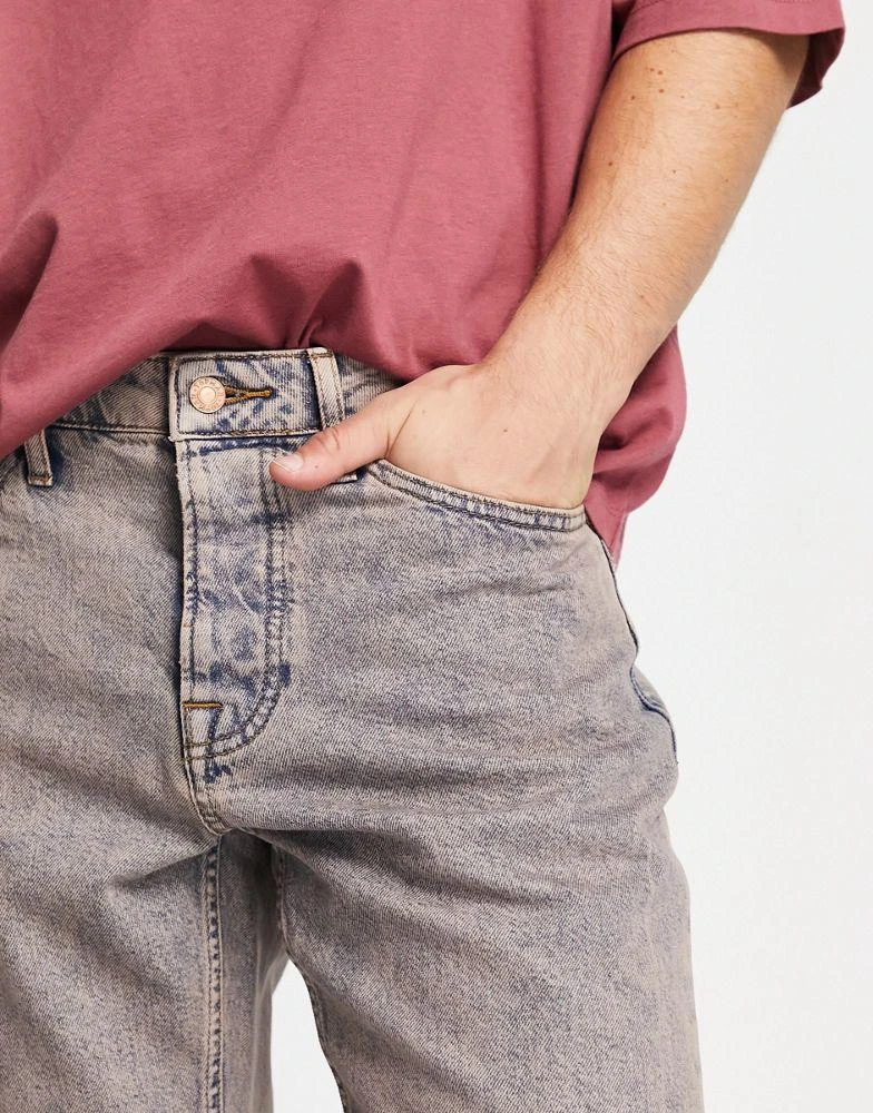 商品Topman|Topman relaxed jeans in pink tint,价格¥159,第3张图片详细描述