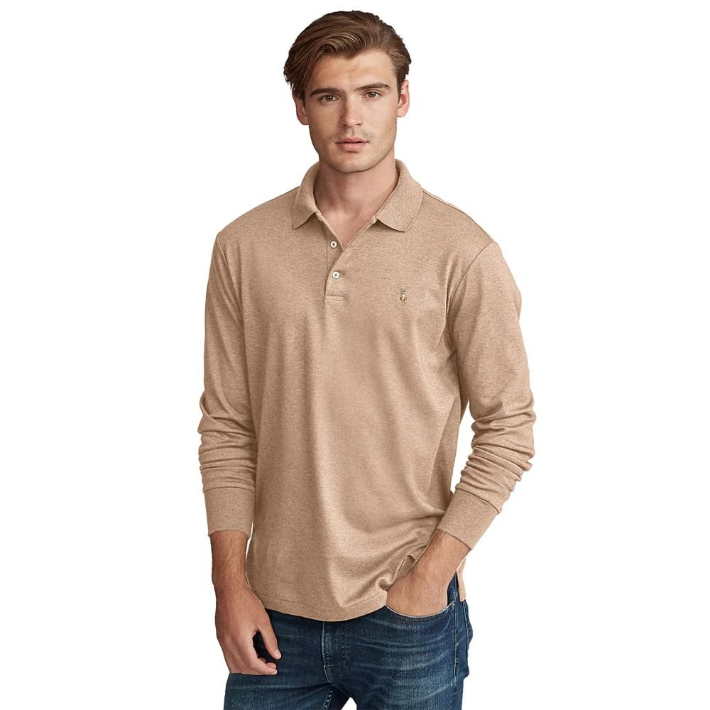 商品Ralph Lauren|拉夫·劳伦 男士 长袖纯棉polo衫 多色可选,价格¥860,第1张图片