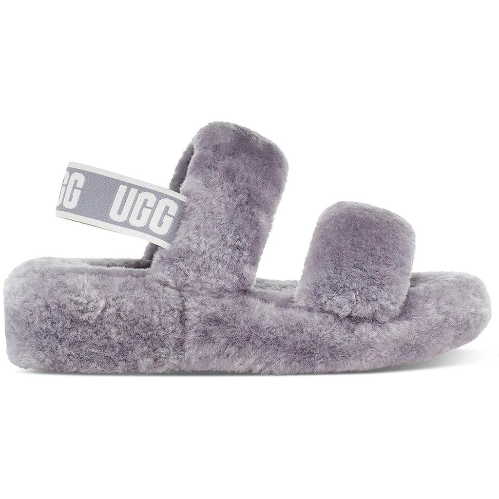 商品UGG|Ugg Womens Oh Yeah Shearling Open Toe Slip-On Slippers,价格¥340,第5张图片详细描述