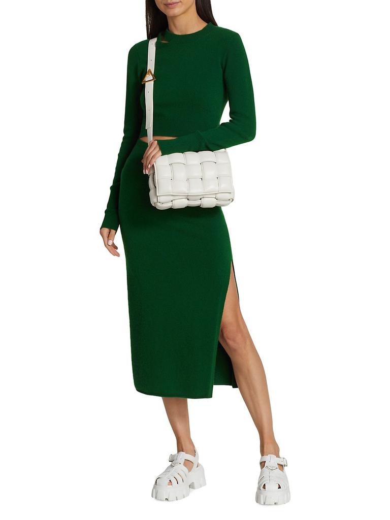 Cashmere Blend Pencil Skirt商品第2张图片规格展示
