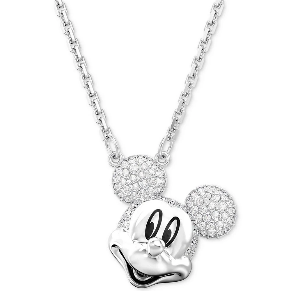 商品Swarovski|Disney Mickey Mouse Silver-Tone Crystal Pendant Necklace, 19-1/4",价格¥1093,第1张图片