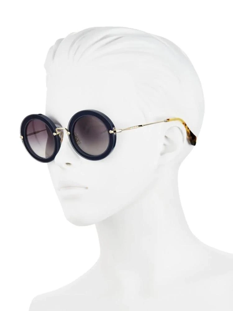 商品Miu Miu|49MM Round Embellished Acetate & Metal Sunglasses,价格¥1688,第2张图片详细描述