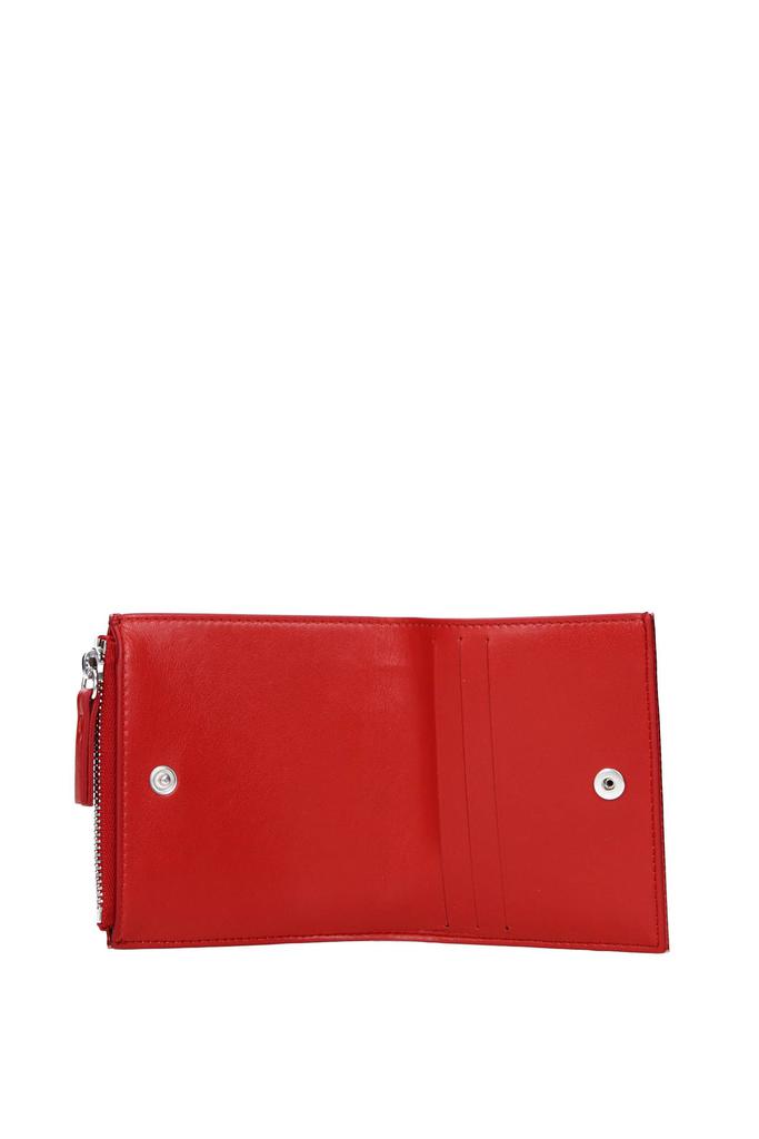 Wallets mm6 Leather Red商品第2张图片规格展示