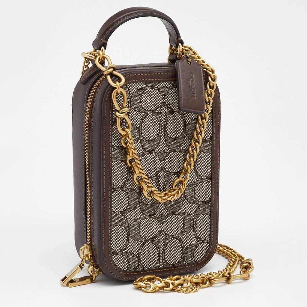 商品Coach| Coach Beige Signature Canvas And Leather Alie Camera Bag ,价格¥1628,第3张图片详细描述