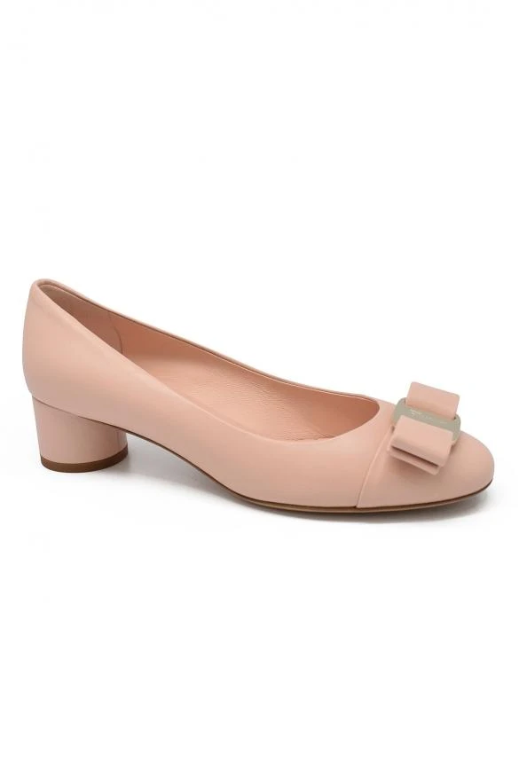 商品Salvatore Ferragamo|Luxury shoes for women salvatore ferragamo ivrea pink powder pumps,价格¥2477,第3张图片详细描述