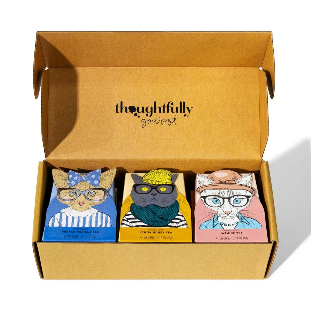 商品Thoughtfully|Gourmet, Cat Lover’s Tea Gift Set, Set of 24,价格¥199,第2张图片详细描述