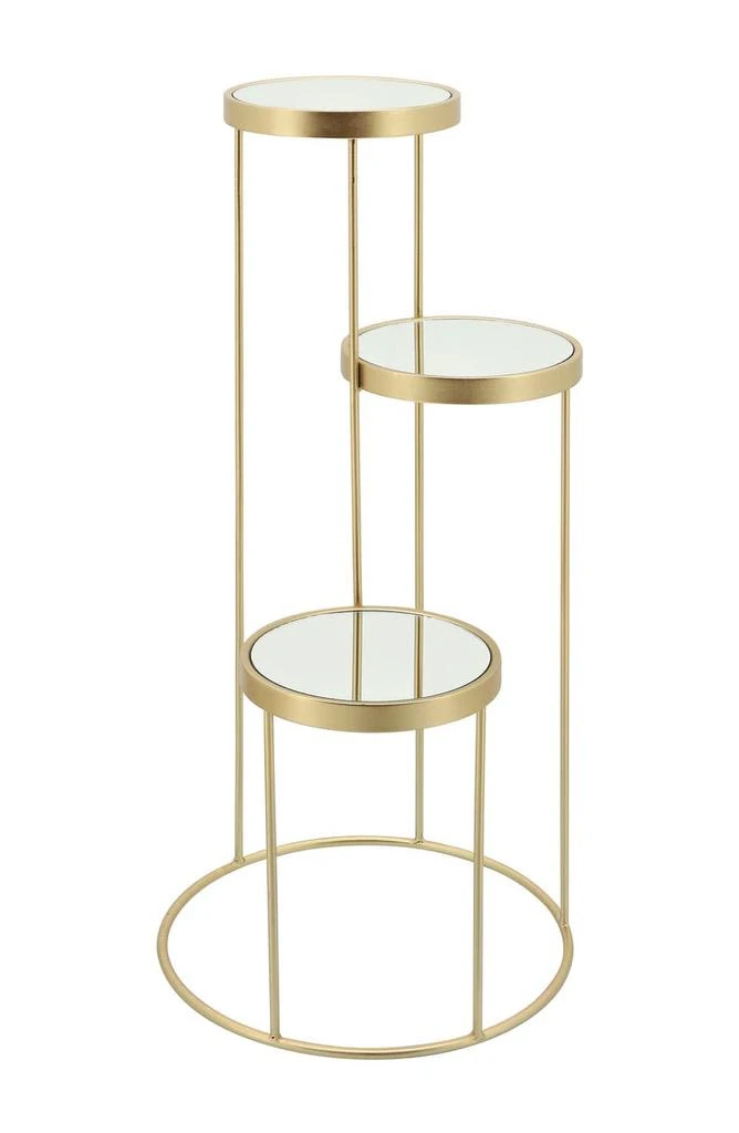 商品SAGEBROOK HOME|Set of 2 Mirrored Triple Tiered Stands,价格¥2224,第4张图片详细描述