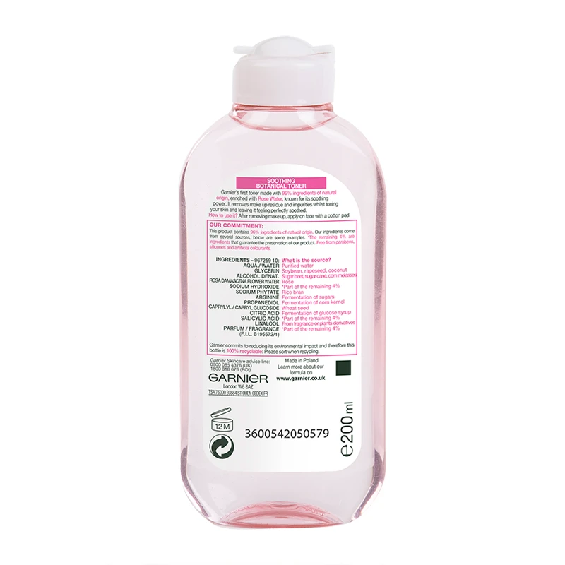 Garnier 卡尼尔 活性天然玫瑰花爽肤水 200ml 商品