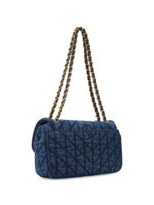 商品Karl Lagerfeld Paris|Agyness Quilted Denim Shoulder Bag,价格¥1041,第6张图片详细描述