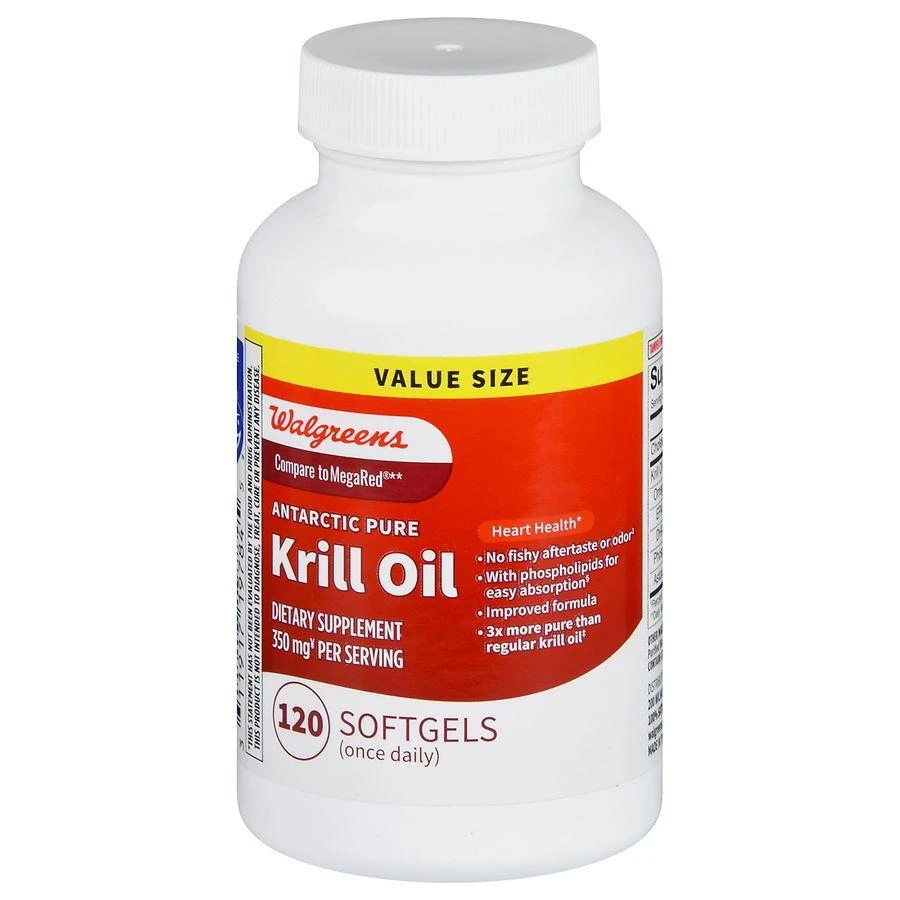 商品Walgreens|Antarctic Pure Krill Oil 350 mg Softgels,价格¥259,第1张图片