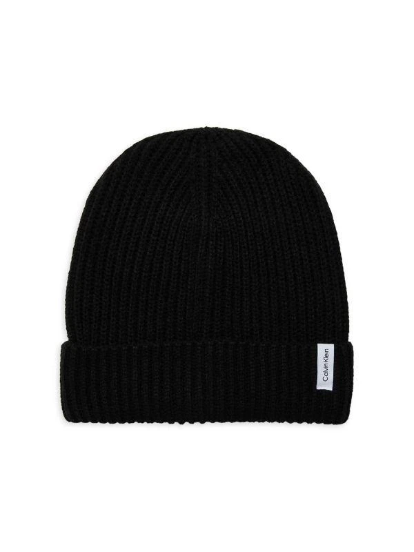 商品Calvin Klein|Ribbed Knit Fisherman Beanie,价格¥188,第1张图片