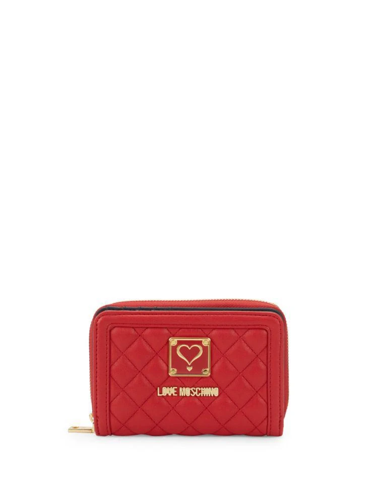 商品Moschino|Quilted Leather Wallet,价格¥551,第1张图片