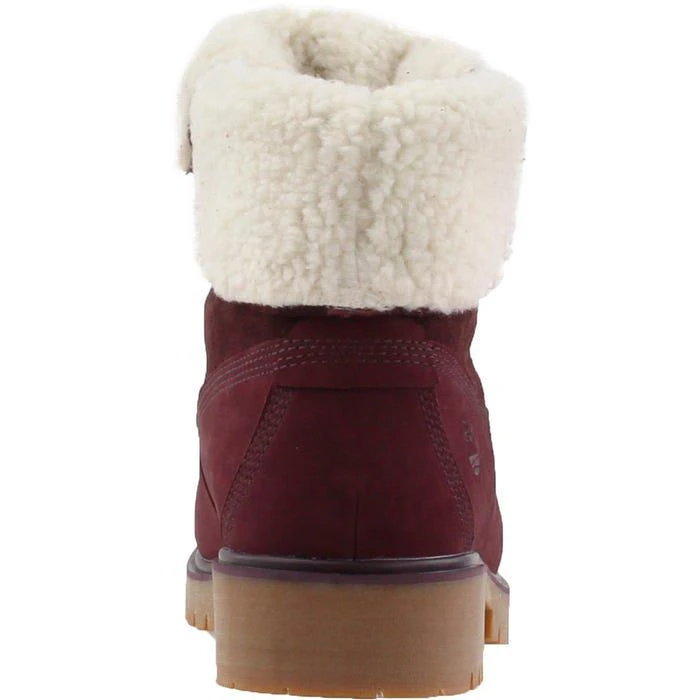 商品Timberland|Jayne Fleece Fold Down Boots 女款铺绒经典黄靴,价格¥833,第3张图片详细描述