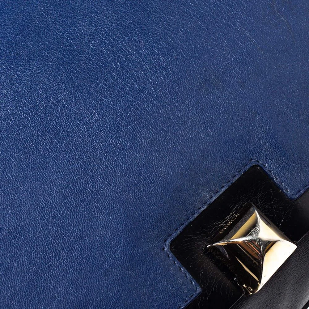 商品[二手商品] Furla|Furla Black/Blue Leather Cortina Top Handle Bag,价格¥1779,第5张图片详细描述