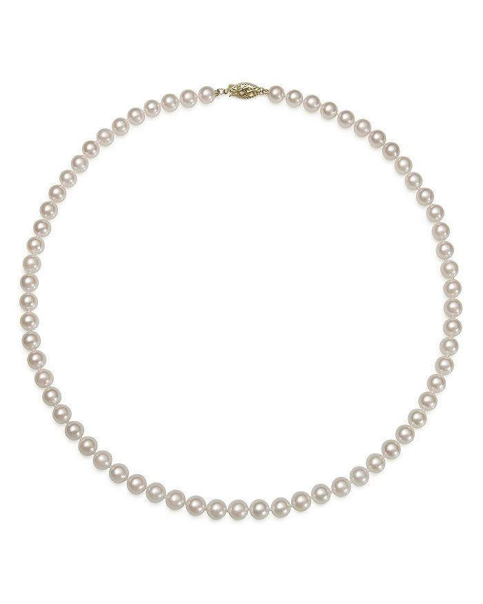 商品Bloomingdale's|Akoya Cultured Pearl Necklace in 14K Yellow Gold, 18" - 100% Exclusive,价格¥11100,第3张图片详细描述