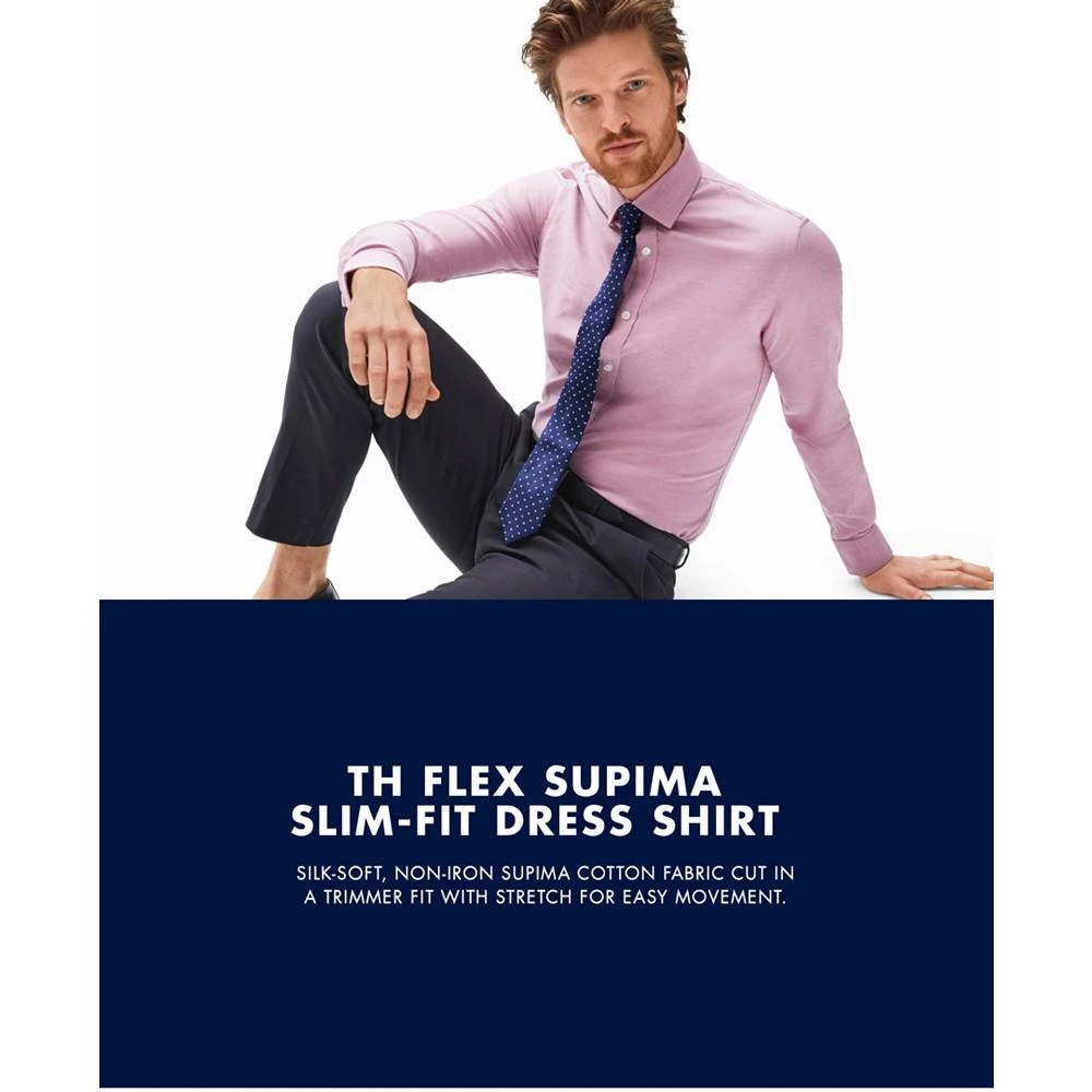 Men's Supima Cotton Slim Fit Non-Iron Performance Stretch Dress Shirt 商品