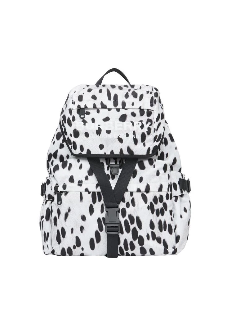 商品Burberry|Logo and dalmatian print nylon backpack,价格¥9883,第1张图片