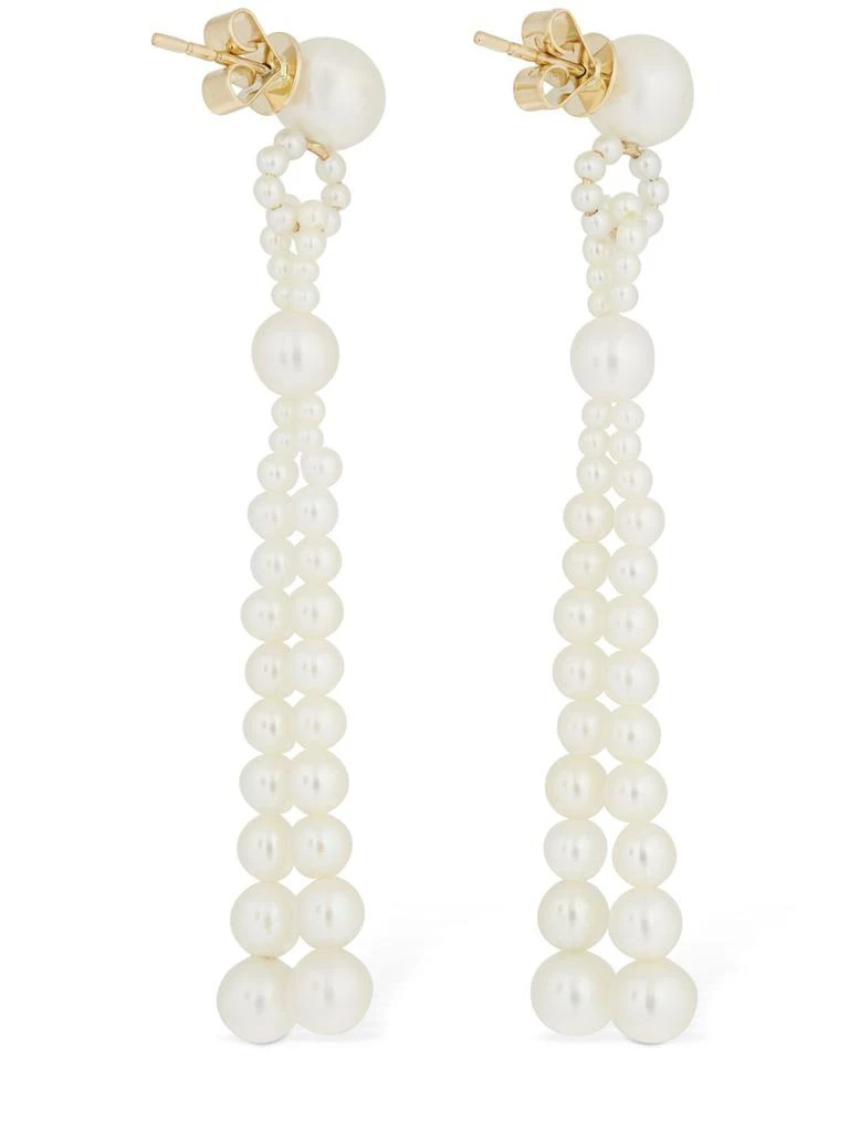商品Sophie Bille Brahe|Opera Pearl Pendant Earrings,价格¥7056,第3张图片详细描述