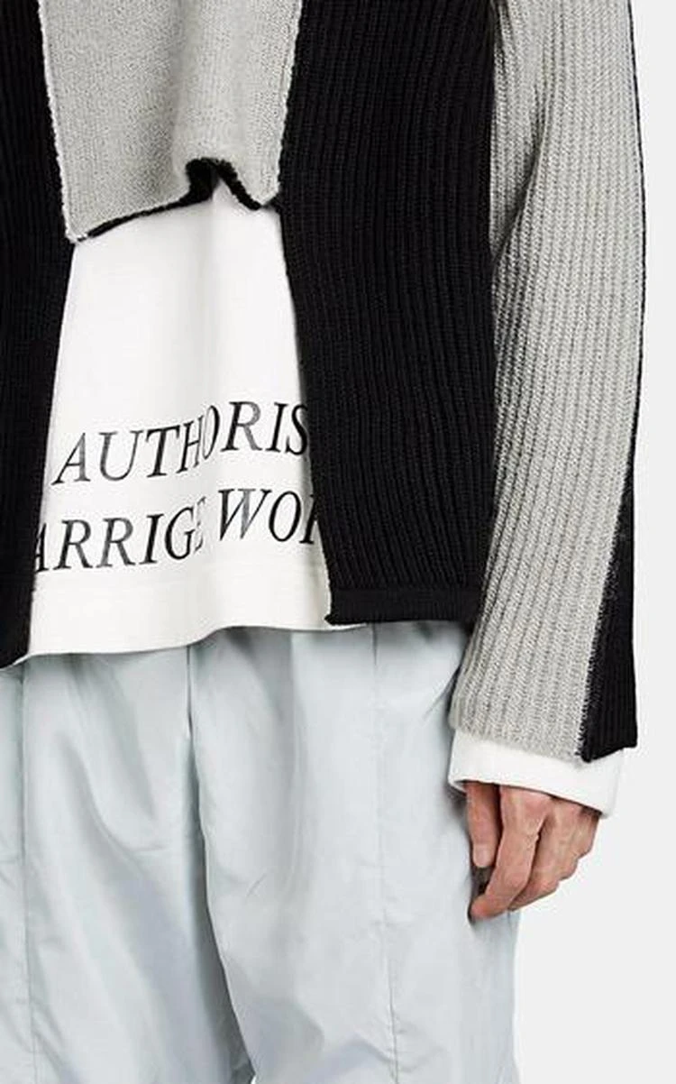 商品A-COLD-WALL*|Logo-Embroidered Wool-Blend Oversized Sweater,价格¥5546,第4张图片详细描述